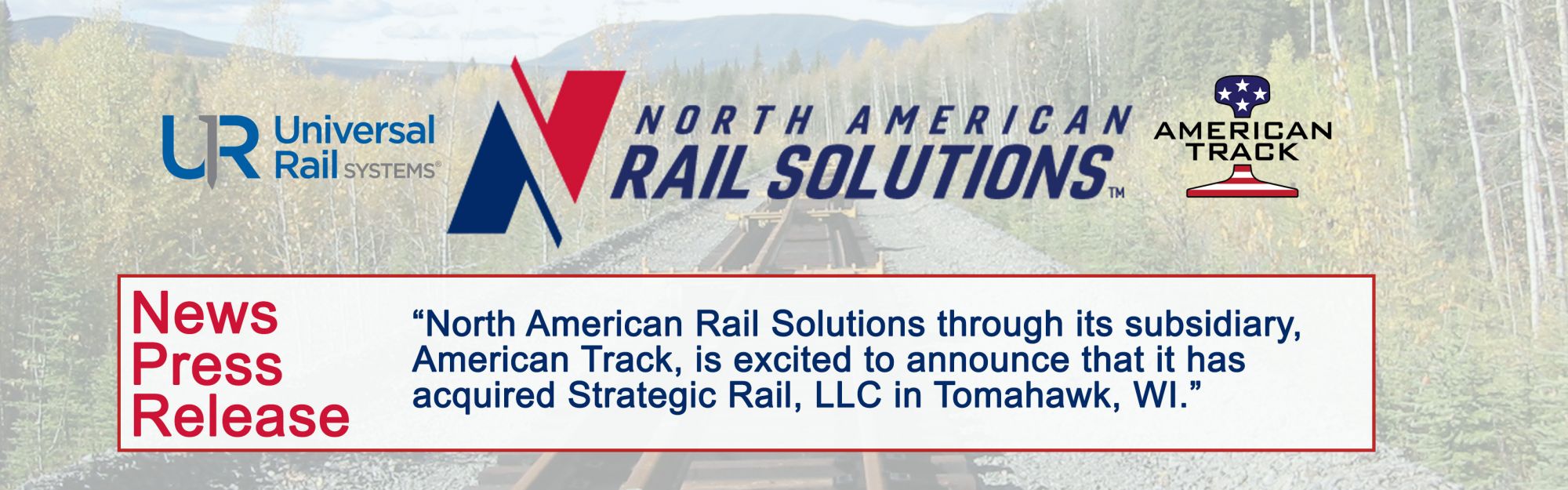 Website News Release Strategic Rail LLC in Tomahawk WI